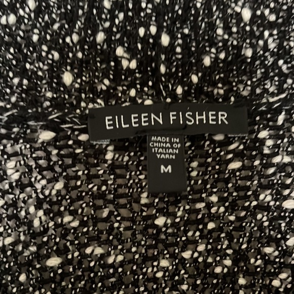 Black and White Eileen Fisher Cardigan - Picture 2 of 3